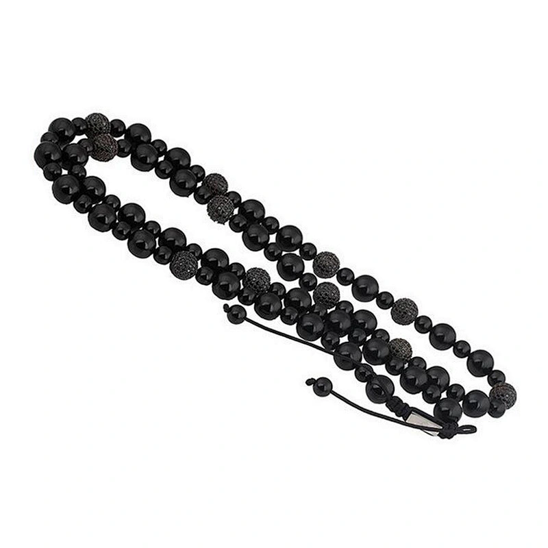Long African Gemstone Beaded Necklace