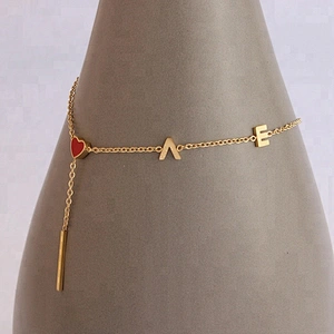 Wholesale Adjustable Gold Plated Charm Bracelet for Women