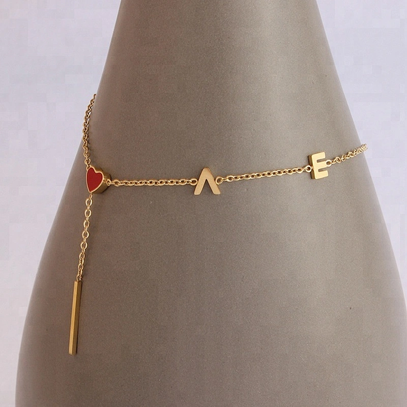 Wholesale Adjustable Gold Plated Charm Bracelet for Women