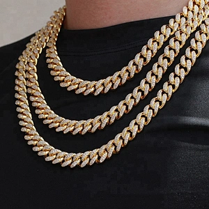 Design Gold Cuban Link Chain Diamond for Men