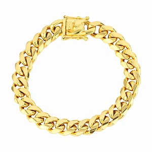 Missjewelry Hip Hop Stainless Steel Gold Plated Jewelry Italy Bracelet Wholesale