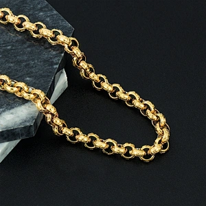 Missjewelry Hip Hop Unique Charm heavy 18K italian gold hand chain fashion design