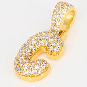 Miss Jewelry Wholesale Cheap Letter A Pendant Charm Necklace Hip Hop Jewelry