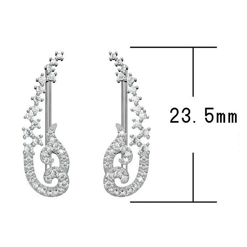 Miss Jewelry Cheap Fashion New Design Zirconia Stud Earrings Jewellery