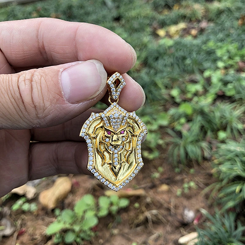 Wholesale AAA Hiphip CZ Urban Jewelry Personalized Lion Pendants