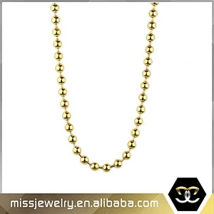 Men Fashion Design Custom Simple Gold Chain Necklace 18k