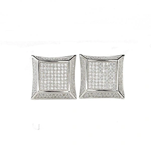 Fashion jewelry mens platinum earrings wholesale