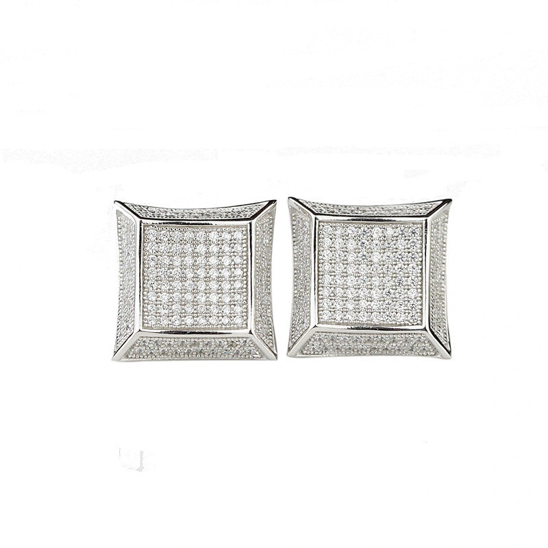 Fashion jewelry mens platinum earrings wholesale