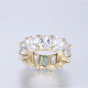 Missjewelry Color Stone Bling Hip Hop Jewelry Ring, Urban Jewelry Finger Rings