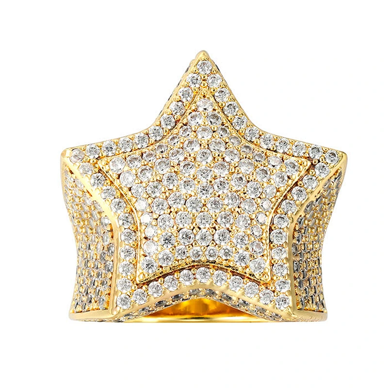 Missjewelry Diamond Urban Jewelry Hip Hop Gold Ring for Men