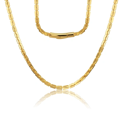 Indian Simple hip Hop Men Urban Jewelry 18K Gold Chain Necklace Designs