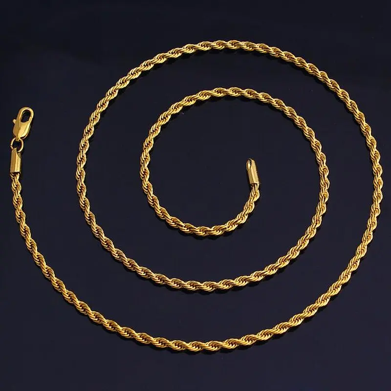 Missjewelry 18k 14K 8 Gram  Men Hip Hop Thin Gold Chain Necklace Designs