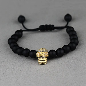 Engraved Bead Bracelet Stainless Steel