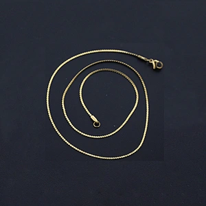 Wholesale 18k Saudi Gold Thin Necklace