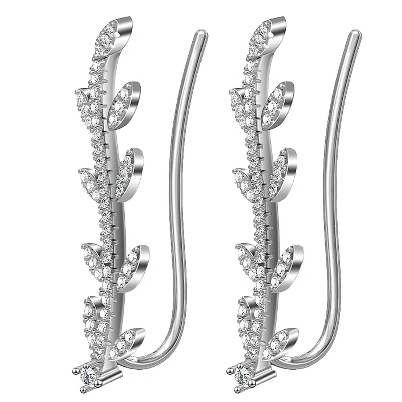 Miss Jewelry Cheap New Design Fashion Jewelry CZ Paved 925 Silver Earrings