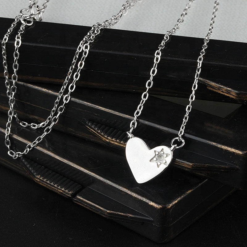 Wholesale 925 Sterling Silver designer Heart pendant necklace jewelry