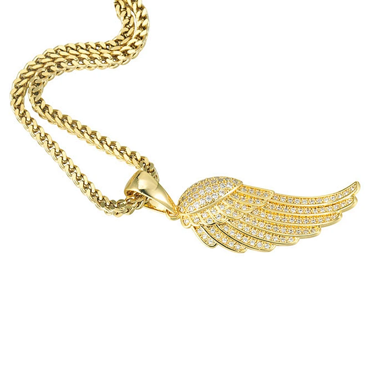 Missjewelry Hip Hop Jewelry Custom CZ Iced Out Leaf Gold Chains and Pendant