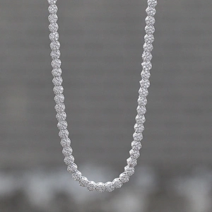 8mm Jewelry Diamond Tennis Chains With White Gold