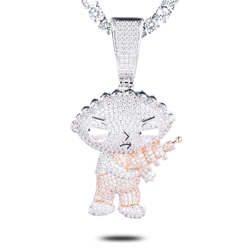 Missjewelry Hip Hop Urban Jewelry Iced Out Clasp Hip Hop Pendant