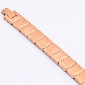Rose Gold Mineral Stone Tourmaline Magnetic Bracelet