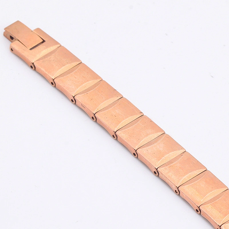 Rose Gold Mineral Stone Tourmaline Magnetic Bracelet