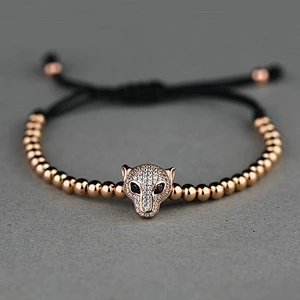 Miss Jewelry Solid gold Cheetah head bracelet tanishq gold bracelet designs
