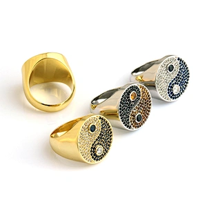 Missjewelry Supplier Hip Hop Jewelry Men Sterling Silver Micro Boy Finger Ring Gold Hip Hop Jewelry