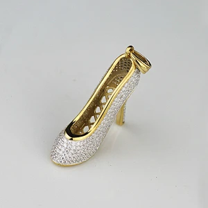 Hip Hop Jewelry Manufacturers Crystal Fanct Pendant Design for Girls