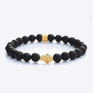 Hot sale cheap gold tiger eye buddha beads bracelet