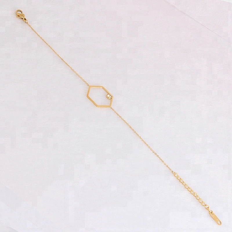 Miss Jewelry New Design Women's Charm Jewelry Iced Out Bracelet Steel CZ