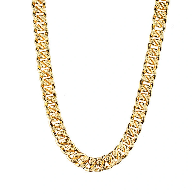 Guangzhou Miss Jewelry Co., Ltd. Fashion Jewelry old plated iced out cz pave gold chain necklace