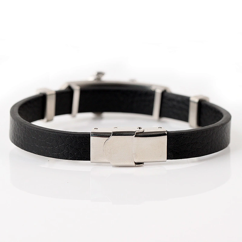 Wholesale fashion mens leather bracelet Mexico, Men jewelry leather bracelet