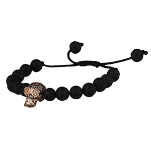 Engraved Bead Bracelet Stainless Steel
