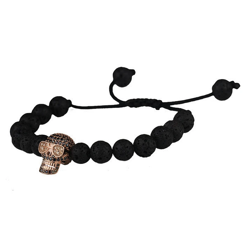 Engraved Bead Bracelet Stainless Steel
