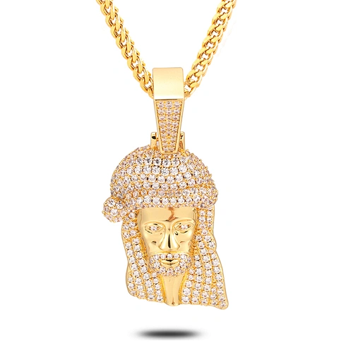 With 925 Chain New Hip Hop Mens Urban Jewelry Jesus Pendant Piece