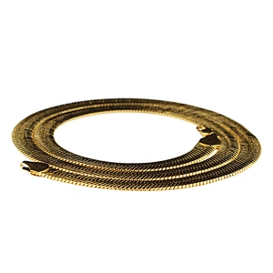 Men Jewelry 18K Gold Plated High Polish Herringbone Chain With Lobster Clasp Closure