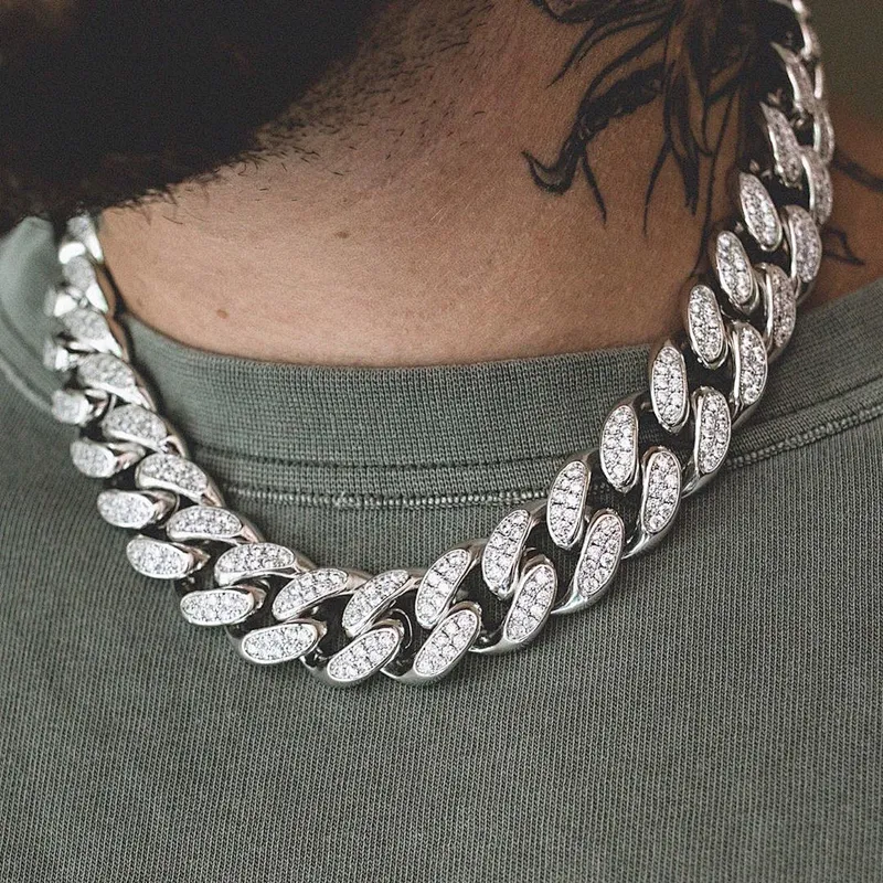 Missjewelry Hip Hop Diamond Choker Men Chains Necklace