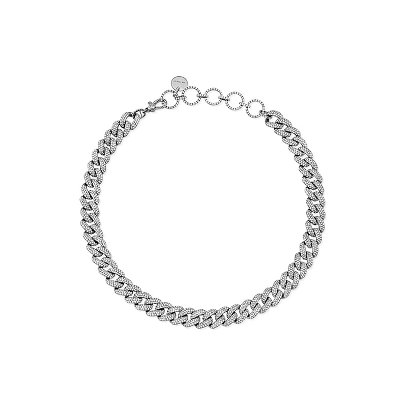 Miss Jewelry Custom Cuban Link Choker Necklace Women