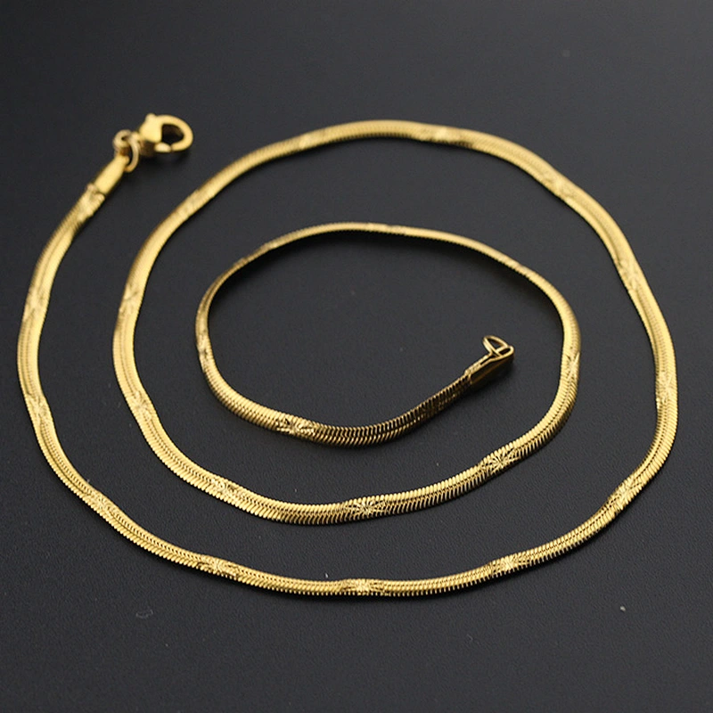 Missjewelry Tanishq Gold Filed Jewellery Designs Herringbone Necklace Designs In 24 Grams MSC025