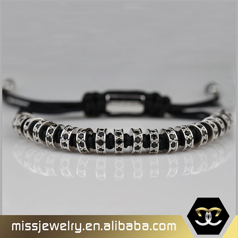 Miss Jewelry Engrave Logo Mens Beaded Bracelets Men, Gold Bracelets for Men Designs