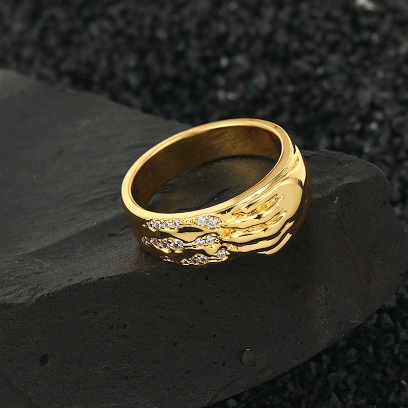 Missjewelry Diamond Gold Ring Latest for Men
