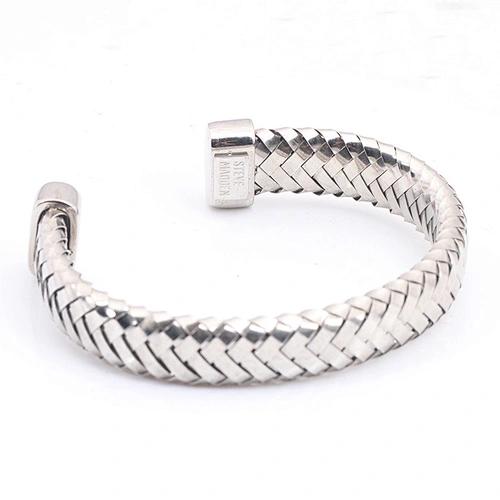 Indian 18K Gold Bangles, Handmade Dubai Gold Adjustable Open Stainless Steel Bangle Bracelet Designs