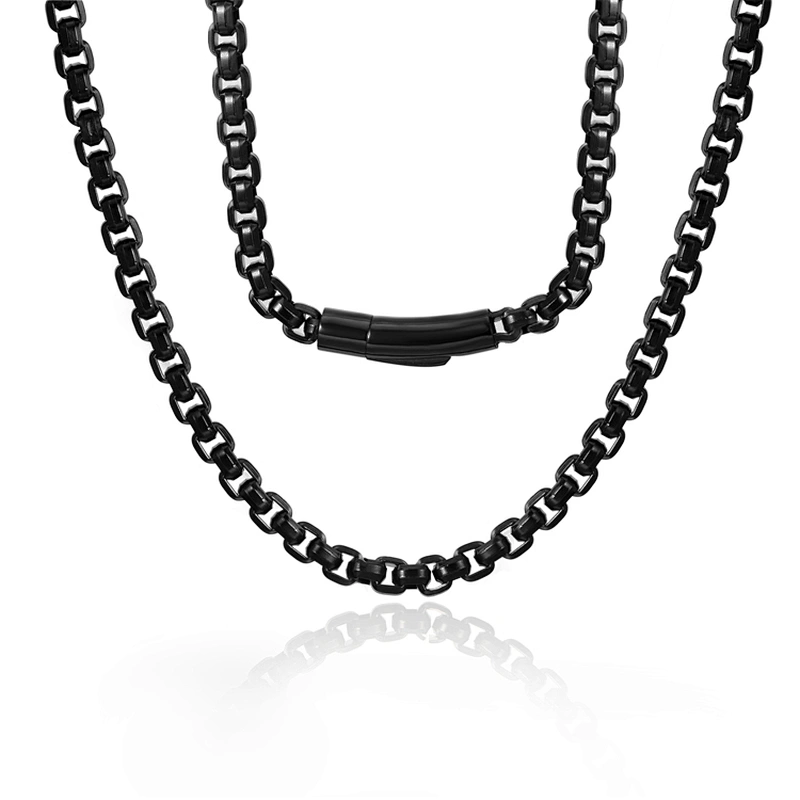 Stainless Steel Mens Italian Real Gold Jewelry Necklace