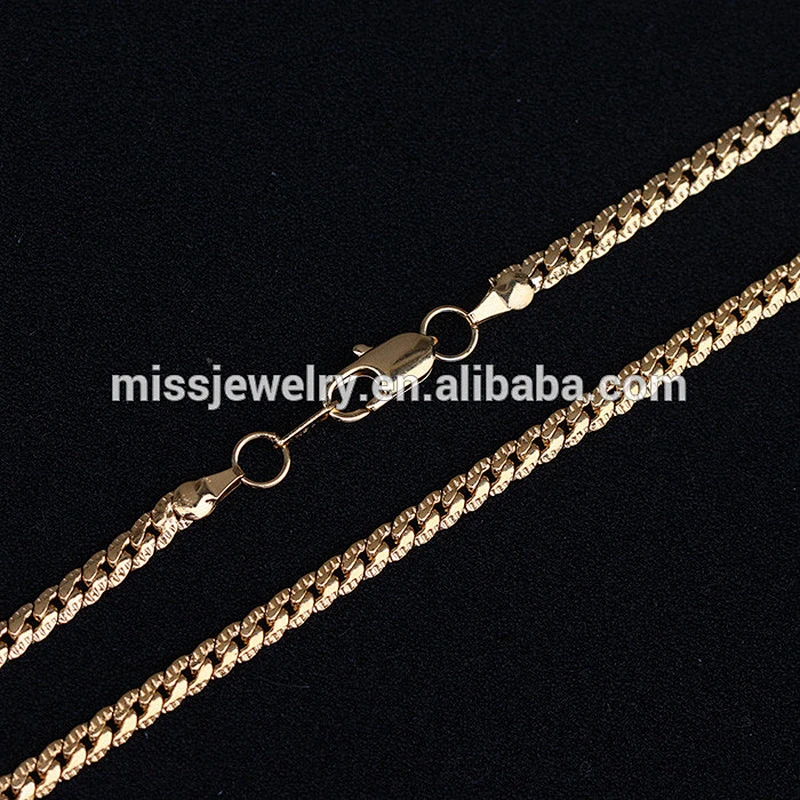 Wholesale price 14k gold chain, dubai new gold chain design for men