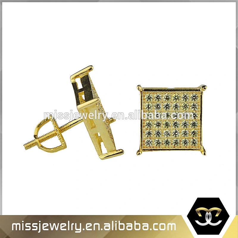 New Model Stud Earrings Gold for Men