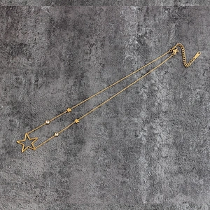 Miss Jewelry Cheap High Quality Cheap Simple Jewelry Pendant Women's Gold Plated Star Choker Necklace