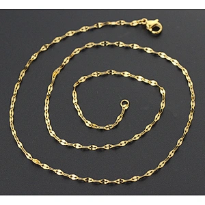 Women Necklace Jewelry 14k Gold Plated Chain Girls