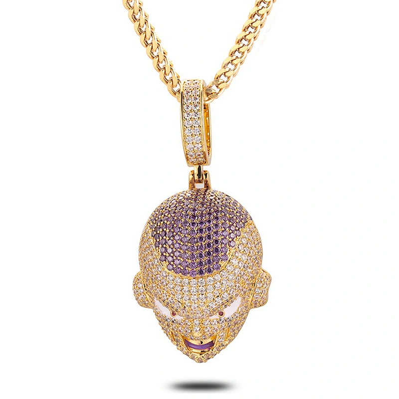 Ice Jewelry Gold Models CZ Iced Out 18k Gold  Pendant