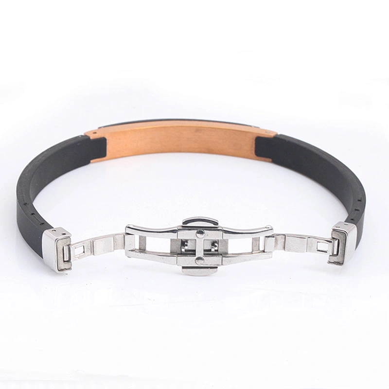 Custom Men Handmade Stainless Leather Bracelet