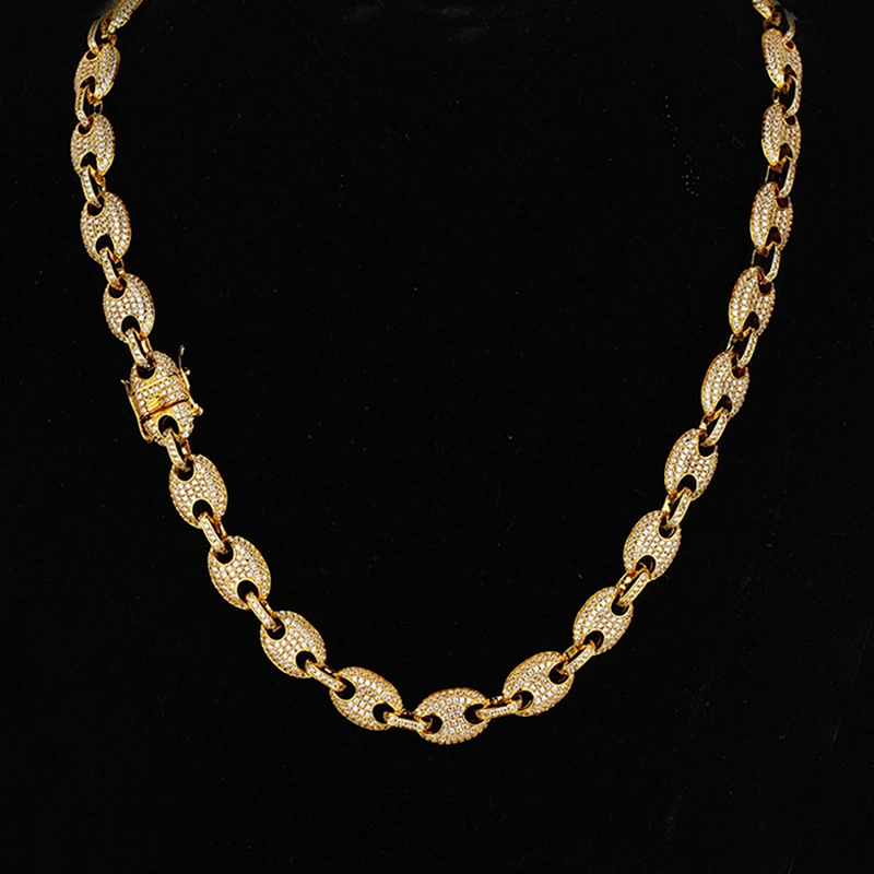 Missjewelry 10mm 20inch Duabi 18K Gold Plated Chain Necklace For Men 18K Italian Gold Necklace Men